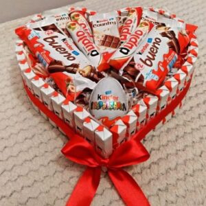 Сердце шоколадный набор "Kinder"